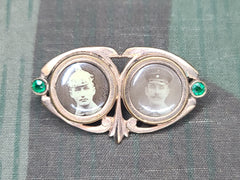 WWI German Soldiers Photo Sweetheart Pin