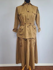 WWI Women's Uniform Jacket and Skirt <br> (B-38.5" W-30" H-48")