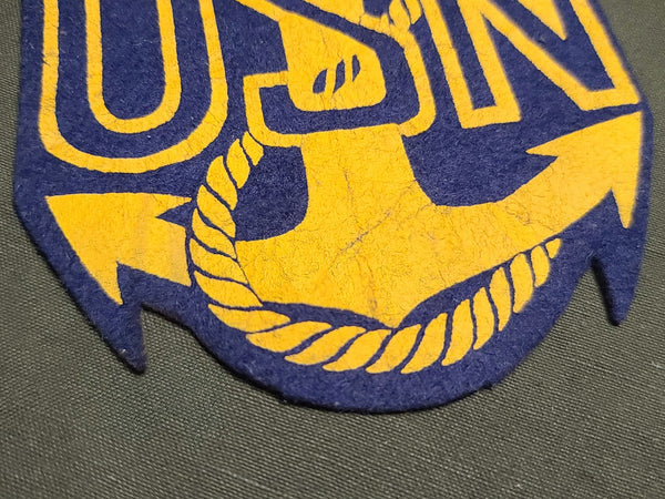 US Navy USN Anchor Felt Patch