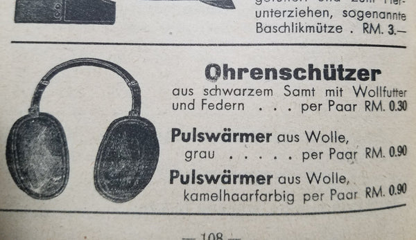 AS-IS Original German Earmuffs