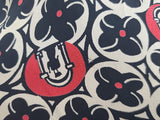 Flower and Person in Archway Novelty Print Dress <br> (B-41" W-28" H-41")