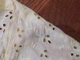 Pale Yellow Eyelet Dress <br> (B-47" W-42" H-49")