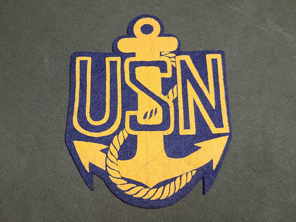 US Navy USN Anchor Felt Patch