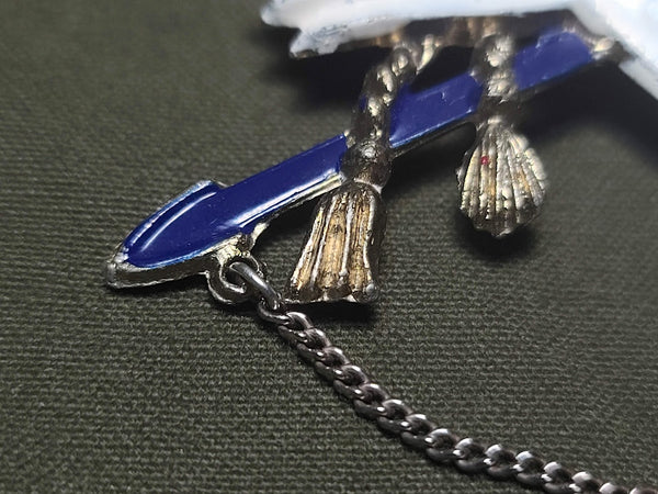 Army Hat with Gloves and Sword Brooch