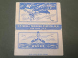 WAVES Song Book "Navy, Full Speed Ahead!" & Matchbook Cover