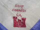 Camp Forrest GA Engineer Silk Sweetheart Hankie
