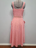 Pink Seersucker Sleeveless Dress <br> (B-33" W-26")