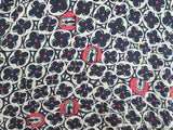 Flower and Person in Archway Novelty Print Dress <br> (B-41" W-28" H-41")