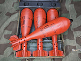 Set of 3 HE Wgr.34 8cm Mortar Rounds Painted - 3.0 - PLA/Resin - 0.2 - 10% Cubic
