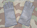 German Insulated Gray Leather Gloves 9 1/2