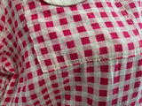 Red and White Gingham Dress <br> (B-41" W-32" H-40")