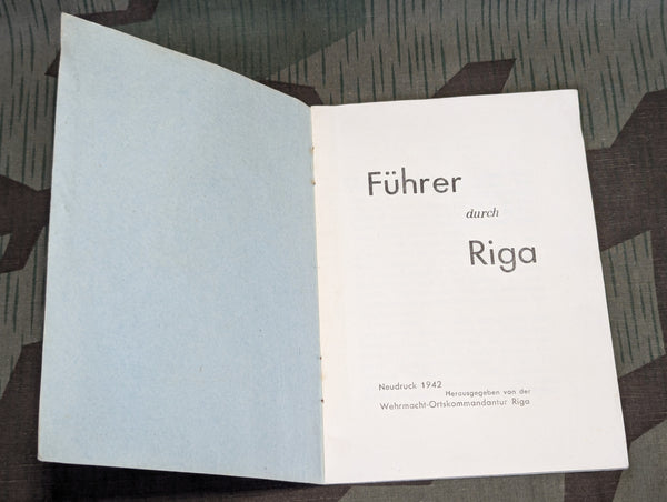 Wehrmacht Riga Tour Guide Book