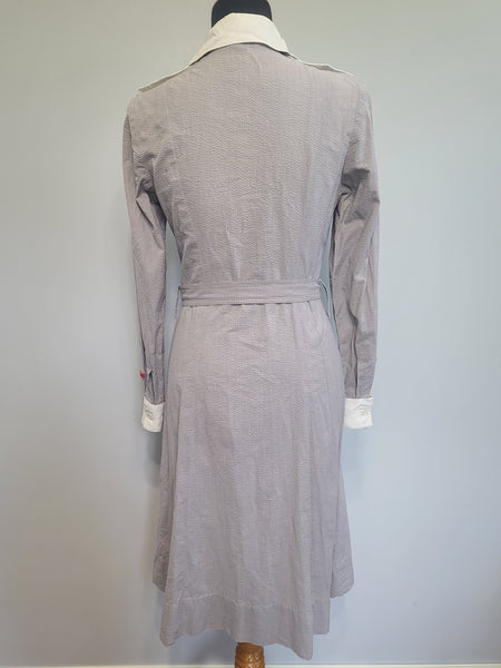 American Red Cross Gray Lady Seersucker Uniform Dress and Hat <br> (B-36" W-28" H-36")