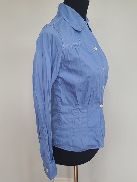 WAVES Reserve Blue Blouse <br> (36" bust)
