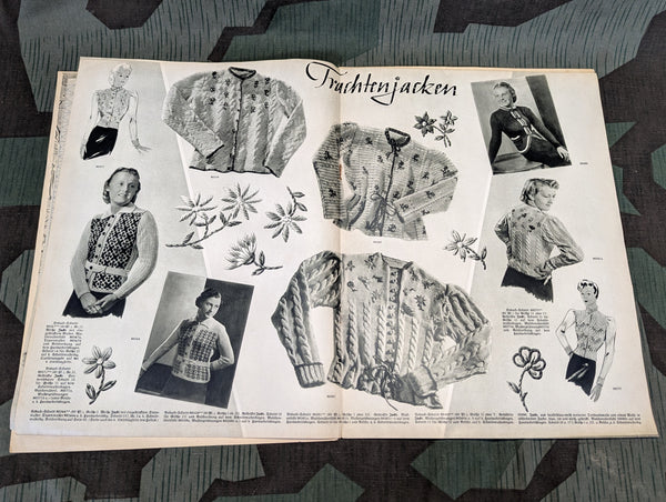 Frauen Fleiss Women's Knitting Pattern Magazine Heft 7 1938/39