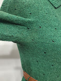 Green Knit Top and Skirt Set <br> (B-36" W-26" H-36")