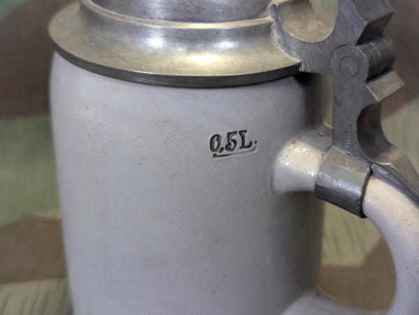 WWI Kgl. Hofbräuhaus München 0,5L Krug with Lid Martin Pauson