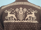 Deer Cardigan Sweater (45" Bust)