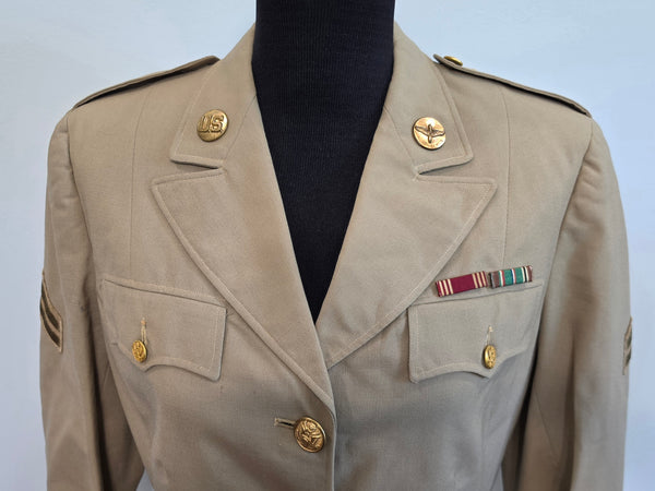 WAC Khaki Jacket Enlisted with Insignia <br> (37" Bust)