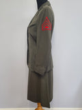 Women's Marine Corps Uniform Jacket and Skirt Named <br> (B-35" W-25" H-34")