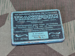 Trachiform Throat Lozenge Tin Worn
