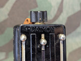 Wehrmacht Style Daimon Flashlight Leather and Wire Button Loop Light Rust
