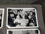 Partial German Family Photo Album Faux Snake Skin Cover