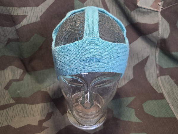 German Head Band Ear Warmer Blue MEDIUM