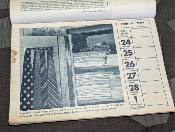 Interesting 1941 Advertising Calendar
