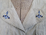Navy WAVES Seersucker Jacket <br> (B-34" W-26.5")