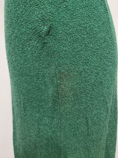 Green Knit Top and Skirt Set <br> (B-36" W-26" H-36")