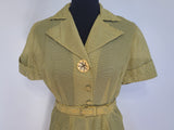 Lightweight Yellow Stripe Dress <br> (B-40" W-28" H-40")