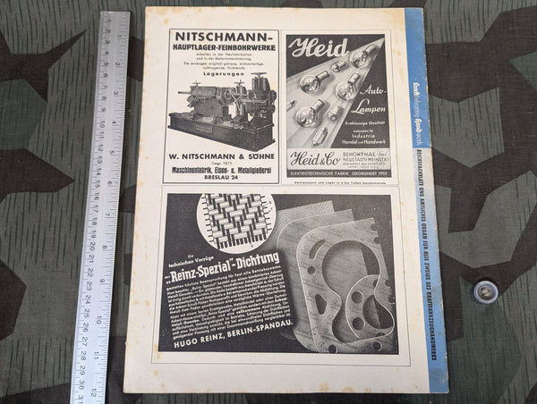 Kraftfahrzeug Handwerk Heft 8 24 February 1940 Krafthand