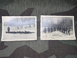 Two Photos of Soldiers in Winter