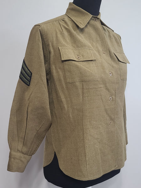 Women's WAC OD Wool Blouse (Air Corps Patch) <br> (40" Bust)