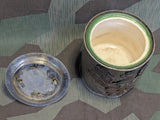 WWI Souvenir Tobacco Jar Made From Pickelhaube