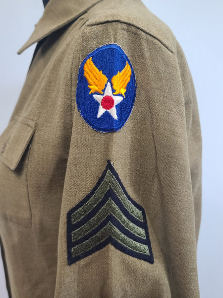 Women's WAC OD Wool Blouse (Air Corps Patch) <br> (40" Bust)