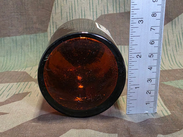 Natr. Sulf. Sicc. German Glass & Enamel Apothcary Bottle