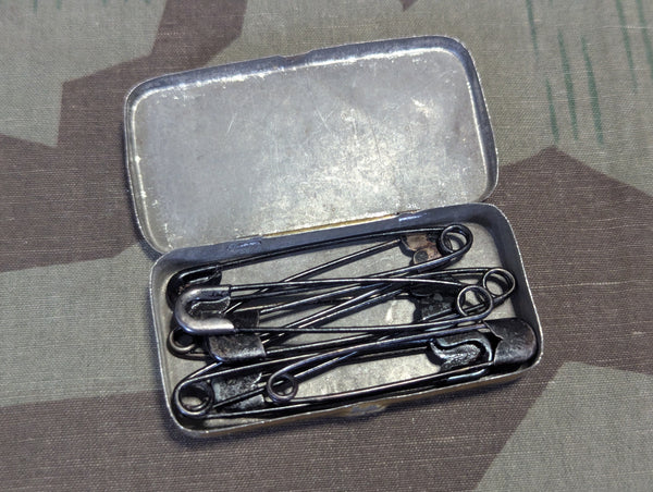 German Safety Pins in Tin