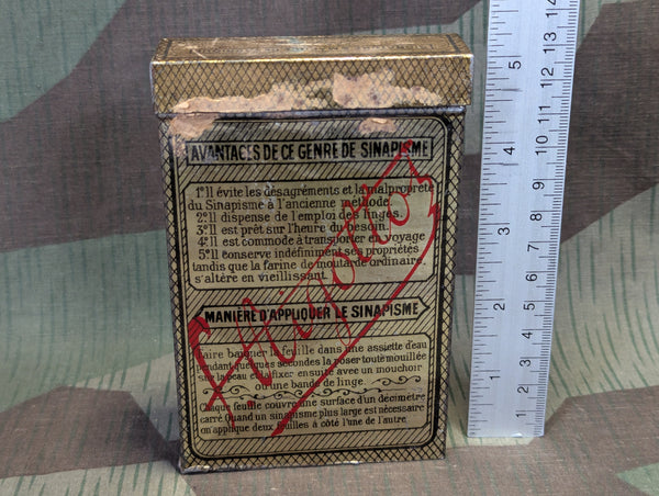 French Medicated Plaster Tin Empty