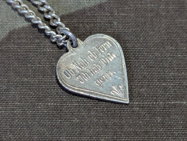 Ob Nah ob Fern Ich hab Dich gern 900 Silver Necklace