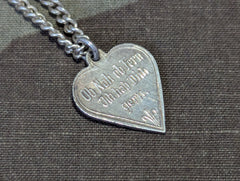 Ob Nah ob Fern Ich hab Dich gern 900 Silver Necklace