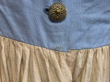 German Light Blue Dirndl and Apron <br> (B-34" W-25.5")