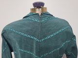 Teal Green Stripe Design Dress <br> (B-34" W-27")