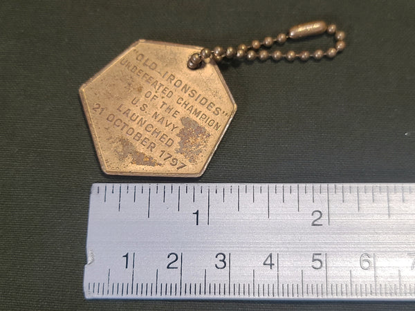 U.S.S. Constitution Old Ironsides Ship Keychain