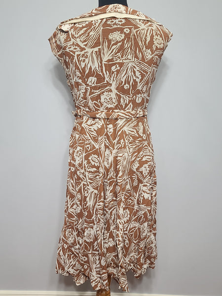 Harvest Print Dress <br> (B-36" W-30")