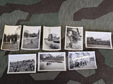 8 Soldier Photos Montbéliard France May 1942 (Writing on the Backs)
