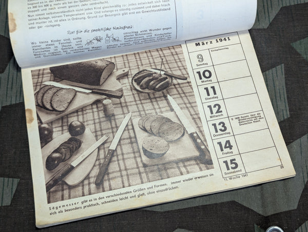 Interesting 1941 Advertising Calendar