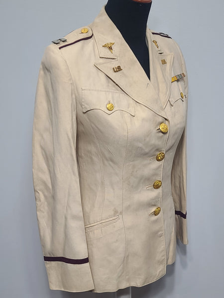 Army Nurse Beige Jacket (as-is) <br> (34" Bust)