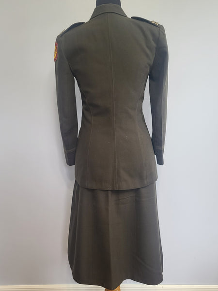 Army Nurse Uniform Jacket and Skirt <br> (B-33" W-26" H-35")